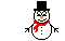 Melting snowman
